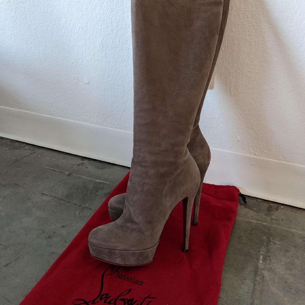 Christian Louboutine Knee Boots, they don’t go over the knee